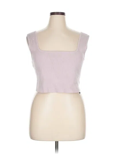 Pre-owned H&m Tank Top Pink Strapless Neckline Tops
