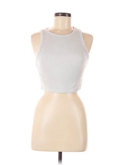 Pre-owned H&m Tank Top Silver Halter Neckline Tops
