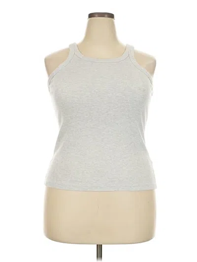 Pre-owned H&m Tank Top Silver Halter Neckline Tops