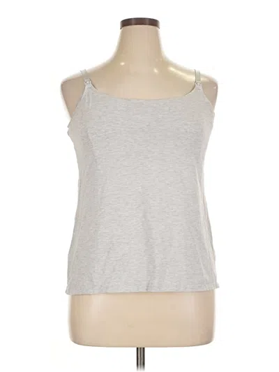 Pre-owned H&m Tank Top Silver Strapless Neckline Tops