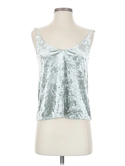 Pre-owned H&m Tank Top Silver Strapless Neckline Tops