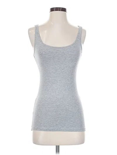 Pre-owned H&m Tank Top Silver Sweetheart Neckline Tops