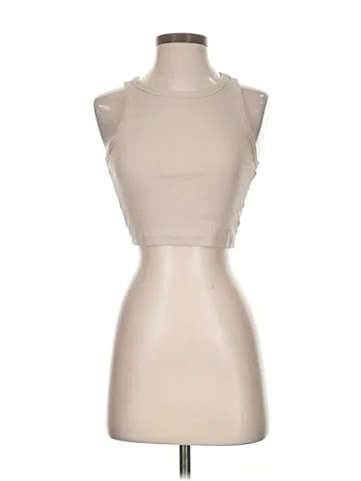 Pre-owned H&m Tank Top Tan Halter Neckline Tops