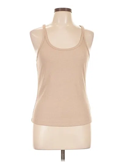 Pre-owned H&m Tank Top Tan Halter Neckline Tops
