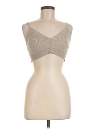 Pre-owned H&m Tank Top Tan Strapless Neckline Tops