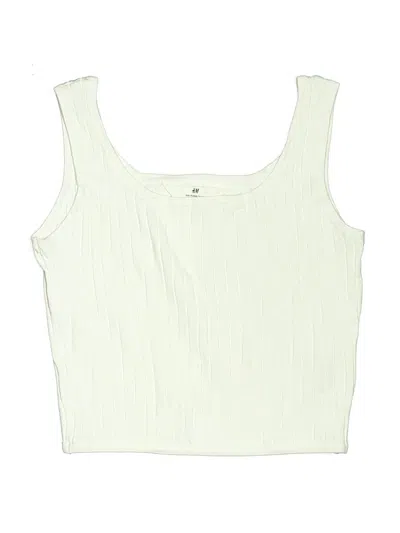 Pre-owned H&m Kids' Tank Top White Square Neckline Tops