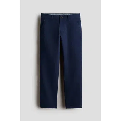 H&m Kids'  Tapered Twill Chinos In Blue