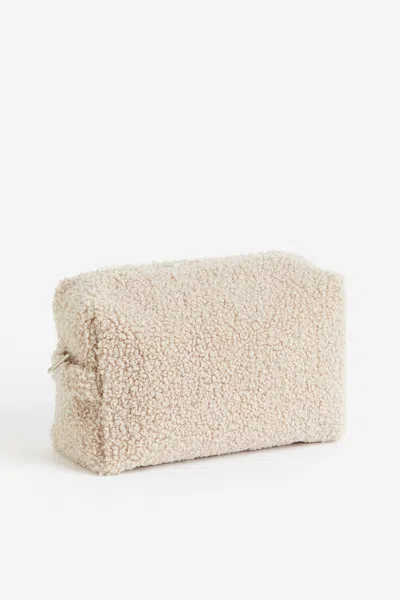 H&m Babies' Teddy Fleece Diaper Bag In Neutral