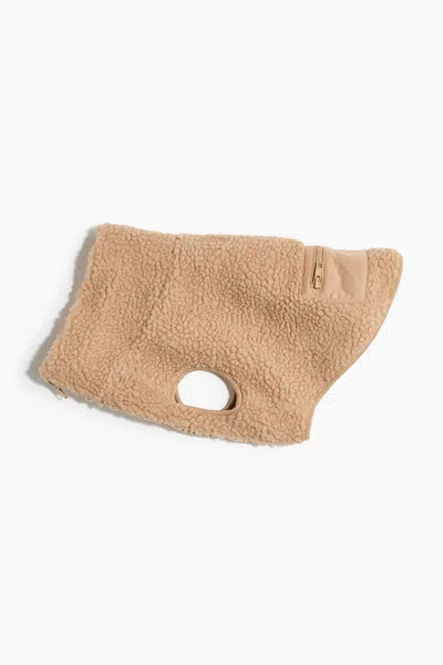 H&m Teddy Fleece Dog Coat In Brown
