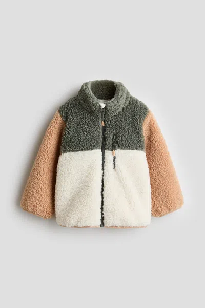 H&m Kids' Teddy Fleece Jacket In Multi