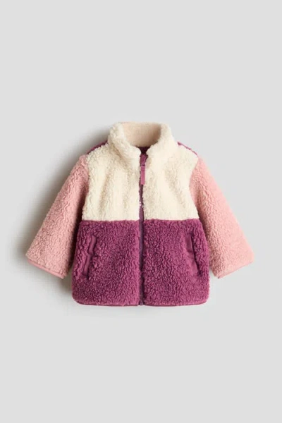 H&m Babies'  Teddy Fleece Jacket In Multi
