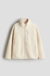 H&m Kids'  Teddy Jacket In Neutral