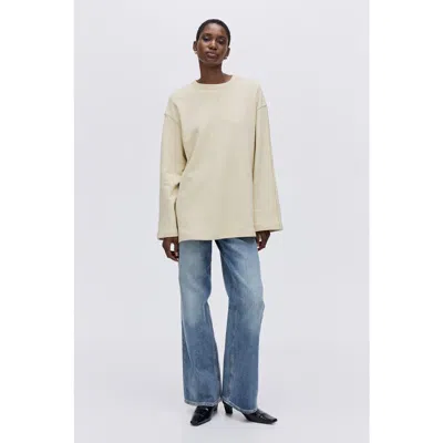 H&m Text-motif Sweatshirt In Neutral