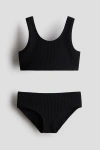 H&m Kids'  Textured Bikini In Blue