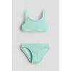 H&m Kids'  Textured Bikini In Blue