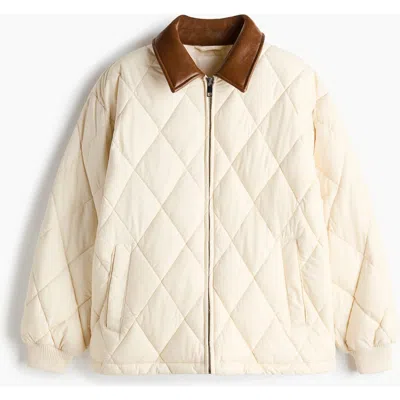 H&m Thermolite® Quilted Jacket In Neutral