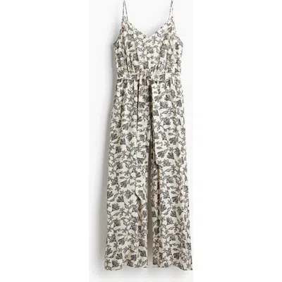 H&m Tie-belt Jumpsuit In Multi