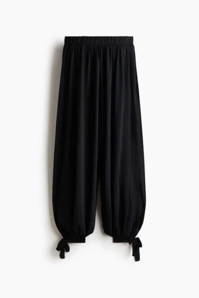 H&m Tie-detail Balloon Trousers In Multi