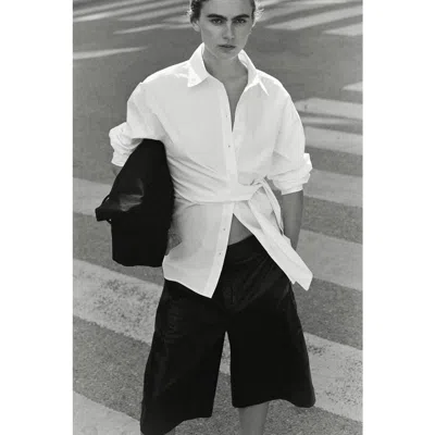 H&m Tie-detail Shirt In White