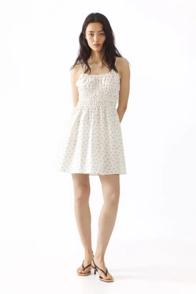 H&m Tie-strap Cotton Dress In White