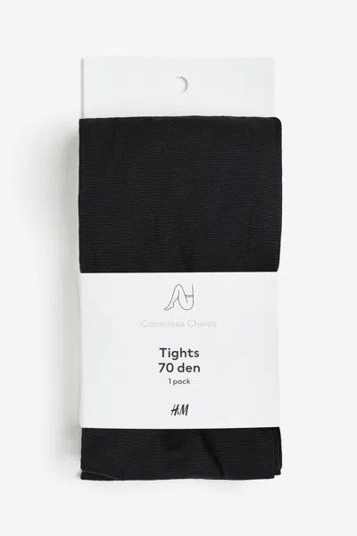 H&m Tights 70 Denier In Black