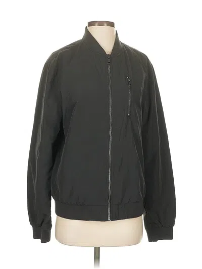 Pre-owned H&m Track Jacket In Black