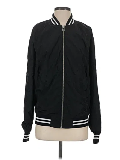 Pre-owned H&m Track Jacket In Black