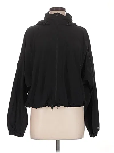 Pre-owned H&m Track Jacket In Black