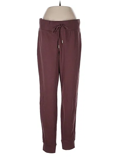 Pre-owned H&m Track Pants In Burgundy
