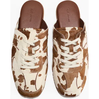 H&m Trainer-style Leather Mules In Multi