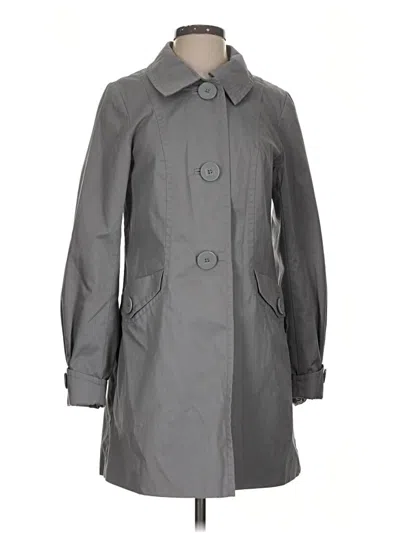 Pre-owned H&m Trenchcoat In Gray