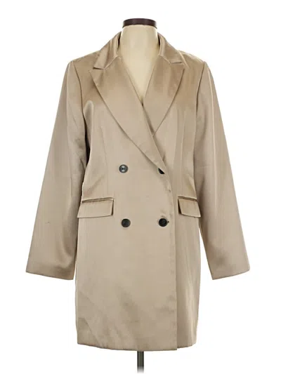 Pre-owned H&m Trenchcoat In Tan