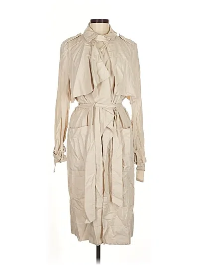 Pre-owned H&m Trenchcoat In White