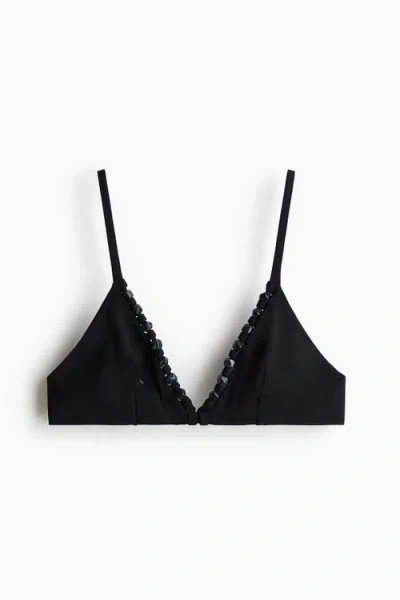 H&m Triangle Bikini Top In Black