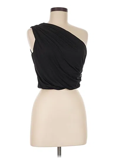 Pre-owned H&m Tube Top Black One Shoulder Neckline Tops