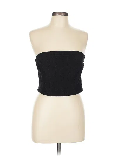 Pre-owned H&m Tube Top Black Strapless Neckline Tops
