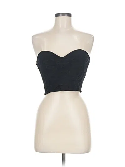 Pre-owned H&m Tube Top Black Strapless Neckline Tops