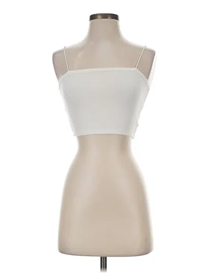 Pre-owned H&m Tube Top Ivory Strapless Neckline Tops