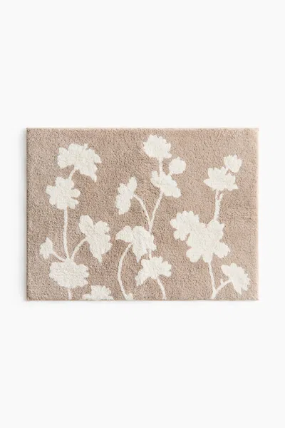 H&m Tufted Cotton Bath Mat In Brown