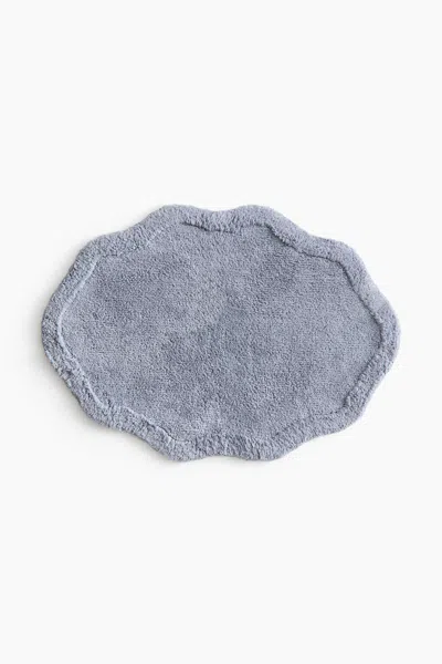 H&m Tufted Cotton Bath Mat In Blue