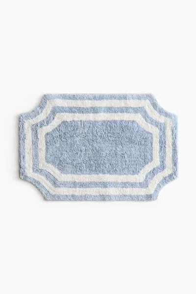 H&m Tufted Cotton Bath Mat In Blue