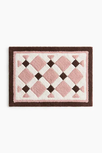 H&m Tufted Cotton Bath Mat In Brown