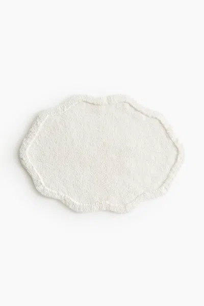 H&m Tufted Cotton Bath Mat In Neutral