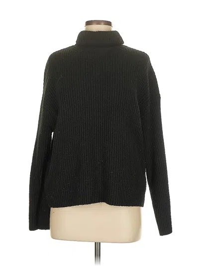 Pre-owned H&m Turtleneck Sweater In Black