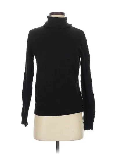 Pre-owned H&m Turtleneck Sweater In Black