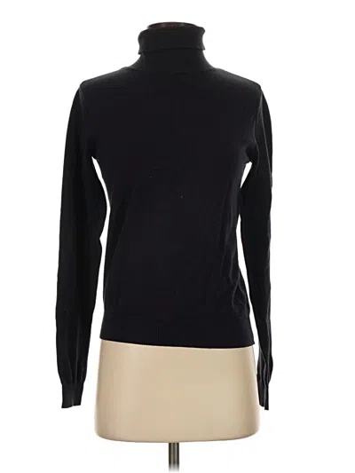 Pre-owned H&m Turtleneck Sweater In Black