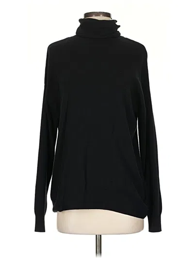 Pre-owned H&m Turtleneck Sweater In Black