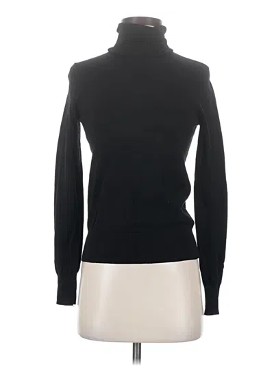 Pre-owned H&m Turtleneck Sweater In Black
