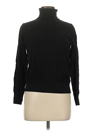Pre-owned H&m Turtleneck Sweater In Black