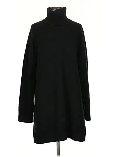 Pre-owned H&m Turtleneck Sweater In Black